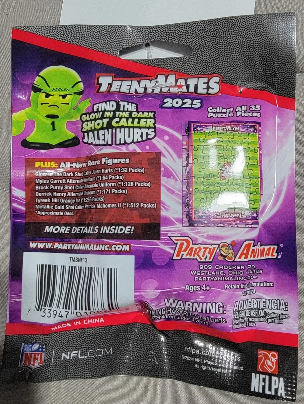 NFL TeenyMates 2025 Series 13 Collectible Figures Unopened Blind Bag - New